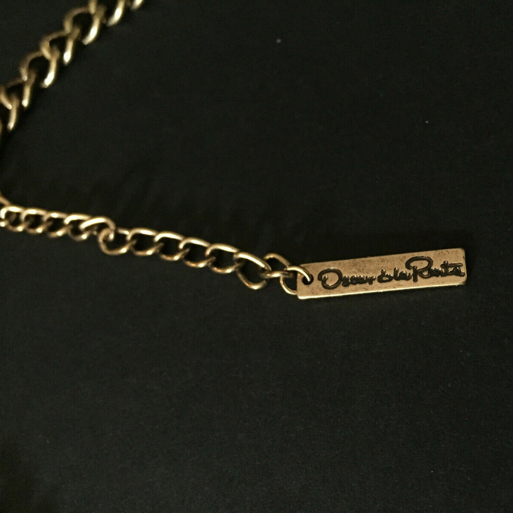 Oscar de la Renta Coin Antiqued Finish Necklace - Picture 8 of 8